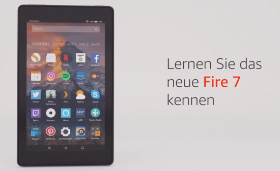 Screenshot Werbevideo Kindle Fire 7